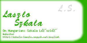 laszlo szkala business card